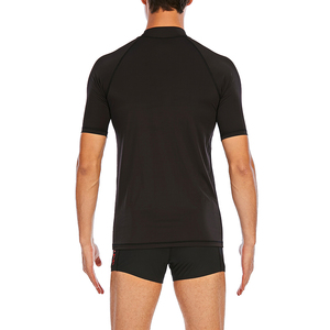 T-shirt de compression à manches courtes pour homme, noir, séchage rapide, polyester, haut de sport pour adulte - Product Image 6