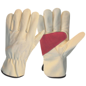 Gants de sécurité réglables en cuir de chèvre lisse renforcé de qualité supérieure, durables, pour travaux de construction et de jardinage - Product Image 4