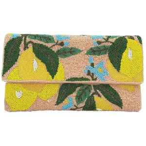 Pochette en lin perlé motif canne à sucre et agneau de Noël pour femme, style élégant, fermeture à rabat, imperméable, idéale pour les fêtes de Noël - Product Image 6