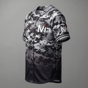 Camiseta de Béisbol con Camuflaje Digital Personalizada, Transpirable, de Secado Rápido, Uniforme de Equipo, Ropa Deportiva, MALUZA INDUSTRIES Premium, Equipo MALUZA - Product Image 3
