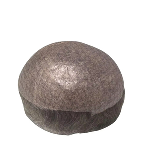 Toupee y Peluca de Cabello Humano Gris de Piel Fina, 100% Cabello Remy Indio, Rizado Kinky Yaki, Calidad Premium, Taz Hair Bangladesh, Trama Única - Product Image 4