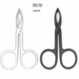 2 pinces à épiler pour sourcils avec manche ciseaux, pointe plate droite en acier inoxydable, pour l'épilation et l'entretien des poils du visage - Product Image 1