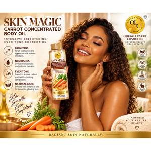 Aceite Corporal de Zanahoria Ojiugo Skin Magic 500ml, Aclaramiento Intensivo, Tono Uniforme, Fórmula Vegana - Product Image 3
