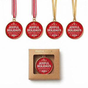 Adornos Navideños Personalizados en Aleación de Zinc con Diseño Esmaltado para Regalos Corporativos y Colecciones Minoristas - Product Image 3