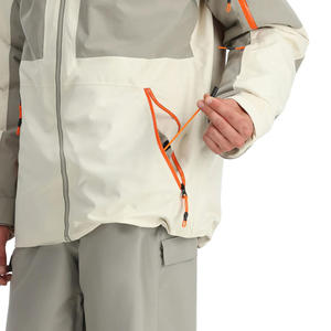Chaqueta de esquí y snowboard para hombre, talla grande, impermeable, con cremallera, transpirable, con capucha, estampada, para actividades al aire libre - Product Image 1