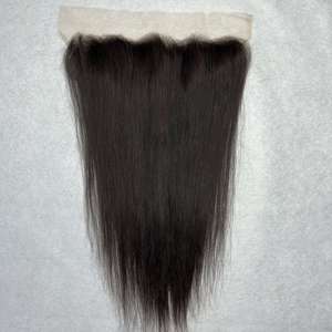 Cabello humano frontal de encaje Pre desplumado Cabello humano recto de hueso vietnamita/camboyano | Frontal de encaje barato 13x4 - Product Image 2