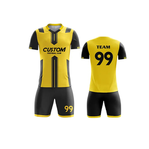 Conjunto de Uniforme de Fútbol Transpirable de Secado Rápido con Logotipo Personalizado, Alta Calidad, 100% Poliéster, al por Mayor 2024 - Product Image 4