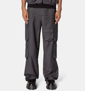 บริการ OEM กางเกงคาร์โก้ทรงคลาสสิกแบบสั่งทำพิเศษ ทรงหลวม คุณภาพสูง ติดกระดุม ทรงโอเวอร์ไซส์ สำหรับผู้ชาย - Product Image 4