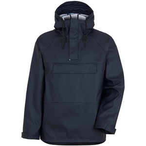 Men's <b>Red</b> Canvas <b>Waterproof</b> Hooded Rain <b>Jacket</b> Zip Fly Stand Collar Winter Outdoor Regular Fit Left Sleeve Logo 100% Polyester - Product Image 3