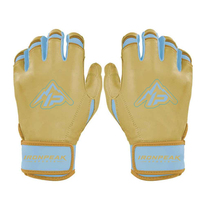 Gants de frappe de baseball personnalisés avec logo, respirants, antidérapants, paume en cuir premium, fermeture auto-agrippante pour adulte, manchette courte