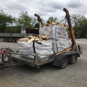 Bois de chauffage écologique séché au four, bûches assaisonnées en bois dur mélangé pour poêles et cheminées à combustible durable, en sacs filets - Product Image 2