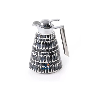 Motif de luxe accrocheur incrustation de nacre Thermos motif noir flacon arabe ensemble Design adapté au Ramadan Eid - Product Image 1