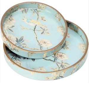 Plateau de service en bois avec finition émaillée pour la décoration de table, idéal pour les pâtes, les pizzas, les collations ou comme plateau de service alimentaire. - Product Image 6