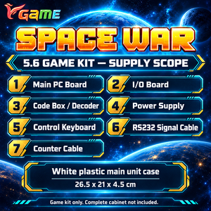 ชุดเกมยิงปืนอาร์เคด VGAME Space War 5.6 สำหรับการรวมตู้เกมเพื่อความบันเทิงแบบผู้เล่นหลายคน - Product Image 3