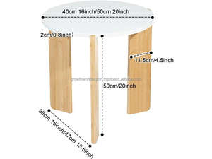 Affordable <b>Round</b> <b>Coffee</b> <b>Table</b> Set of Modern <b>Marble</b> Top Wooden Accent <b>Table</b> for Living Room Best Price Modern <b>Round</b> <b>Coffee</b> <b>Table</b> - Product Image 6