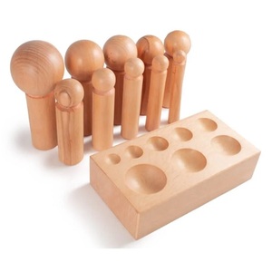 Grand bloc de façonnage en bois et jeu de poinçons de 10 tailles pour la formage et le façonnage du bois, la fabrication de bijoux, outils de bijoutier - Product Image 5