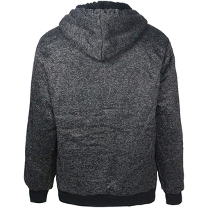 Sweat-shirt à capuche zippé en polaire pour homme, couleur unie, coupe décontractée, vêtement d'automne - Product Image 6