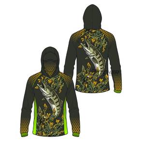 Camisetas de Pesca con Capucha, Producción en Masa, Transpirables, Impermeables, Protección UV, Secado Rápido, UPF 50+, Pesca Deportiva - Product Image 3