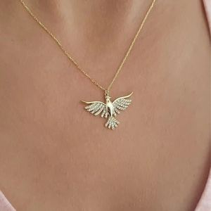 Collier Pendentif Oiseau Colombe Volante, Breloques Hip Hop, Pendentif Moissanite Diamant Sertie, Pendentif Oiseau de Luxe en Argent 925 - Product Image 4