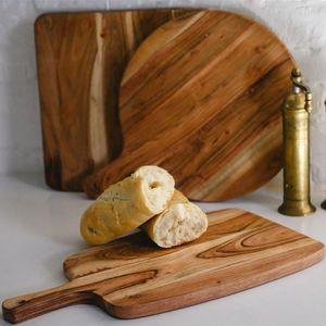Planche à découper carrée double face en bois d'acacia personnalisée avec aiguiseur pour viande, fruits, légumes, planches à découper en bois pour la cuisine - Product Image 4