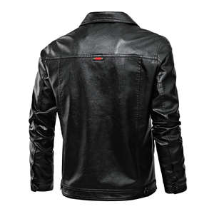 Veste en cuir pour moto NESTA SPORTS 2023 pour hommes, veste cargo en cuir PU tendance printemps automne pour hommes, vêtements d'extérieur - Product Image 4