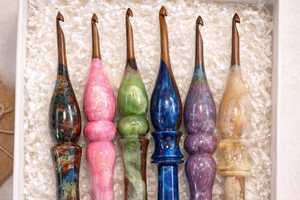 Premium Quality Best Handmade Resin <b>Crochet</b> <b>Hooks</b> Hand Knitting Accessory Comfortable Knitting Needles <b>crochet</b> <b>Hooks</b> - Product Image 4