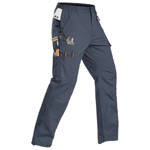 Industrial Safety <b>Work</b> <b>Pants</b> Windproof Cotton Hi Visibility Heavy Duty Reinforced Utility Pockets Unisex <b>Cargo</b> Trousers - Product Image 1