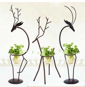 Maceta de Metal con Forma de Ciervo, Macetero Rústico con Diseño de Animal, Soporte Decorativo para Colgar en el Hogar, Jardín o Decoración Navideña - Product Image 4