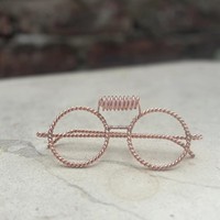 Omar Creations – Lunettes d'énergie Tensor Ring polies, style antique moderne, en cuivre fait main, outil de méditation de géométrie sacrée pour la concentration