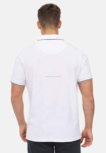 เสื้อเชิ้ตแขนสั้นสีขาวสำหรับผู้ชาย ผ้าฝ้าย 100% ผ้าปิเก้ถัก ระบายอากาศได้ดี แห้งเร็ว สไตล์ลำลอง ทรงปกติ ดีไซน์กระดุม สีพื้น - Product Image 5