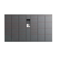 Casier de livraison de colis extérieur intelligent en acier laminé à froid Anzi Brand DBS-001 avec une épaisseur de 1,0 à 2,5 mm, montage au sol/mur