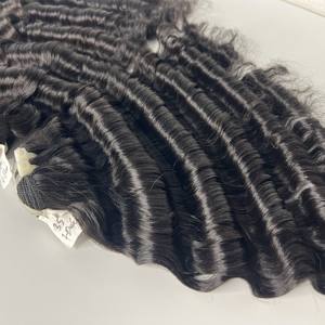 40 pulgadas 13x6 pelucas de cabello indio de onda profunda cabello humano sin pegamento Full HD - Product Image 1