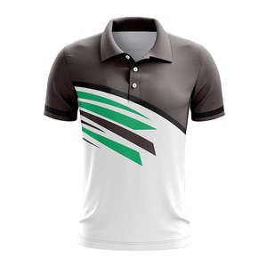Camisa de Golf de Manga Corta para Hombre, de Secado Rápido, con Cierre, Estampado Digital Deportivo, Vintage, Poliéster/Algodón, Logotipo Personalizado - Product Image 6