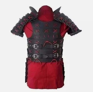Traje de armadura samurái de cuero hecho a mano, disfraz tradicional de guerrero japonés para recreación histórica, armadura corporal de fantasía y fiesta de Halloween - Product Image 4