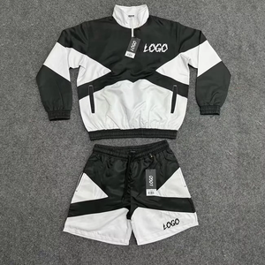 Conjunto de Chaqueta Cortavientos y Pantalones Cortos de Primera Calidad, Secado Rápido, Ropa Deportiva, Fabricante, Suministro al por Mayor - Product Image 1