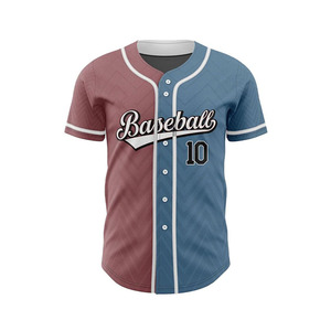 Camiseta de Béisbol Personalizada 100% Poliéster para Hombre, Talla Adulto, Talla Grande, Transpirable, de Secado Rápido, Antibacteriana, Camiseta de Béisbol Personalizada para Equipo - Product Image 2