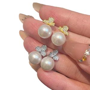 Pendientes Versátiles de Alta Gama en Plata 925 con Exquisitas Perlas Naturales Australianas Blancas de 11-10 mm, Elegantes y Comparables - Product Image 5