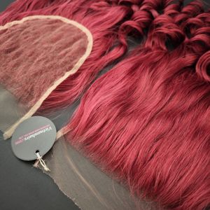 Extensions de cheveux pour femmes, ondulations lâches, 8-18 pouces, 100% cheveux humains, closure en dentelle 4x4, dentelle HD transparente, nœuds permés, résistantes à la chaleur - Product Image 3