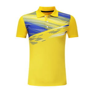 T-shirts et shorts de tennis personnalisés pour femmes, vêtements de tennis respirants en polyester sublimé, uniformes de badminton pour hommes - Product Image 2