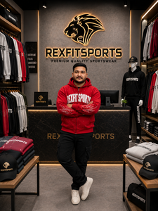 Sweat à capuche zippé rouge personnalisé pour homme, style streetwear épais, imprimé flamme en strass, coupe oversize, fabricant de vêtements - Product Image 1