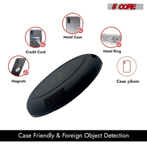 Chargeur sans fil 5Core 15W certifié Qi, tapis de charge rapide, chargeur - Product Image 6