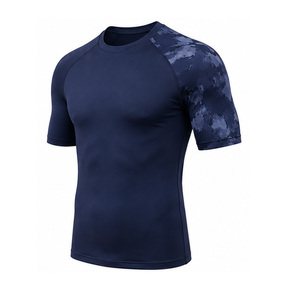 T-shirt de sport pour homme, léger, à séchage rapide, extensible, respirant, pour l'entraînement, vêtements de sport, logo personnalisé, fabricant sur mesure - Product Image 3