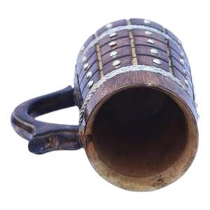Jarra de Cerveza de Madera Hecha a Mano, con Acabado Sheesham, Estilo Barril, Ligera y Duradera, para Cerveza Artesanal, Bar en Casa, Cafetería, Fiestas - Product Image 3
