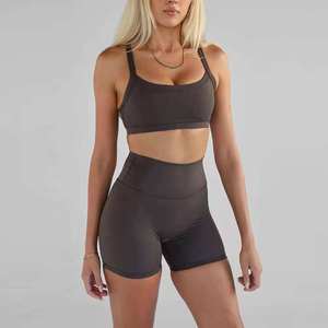 Conjunto de Ropa Deportiva de Yoga para Mujer, Primavera-Verano 2026, Dos Piezas, Shorts y Top, Secado Rápido, para Ejercicio, Yoga, Fitness y Running - Product Image 5