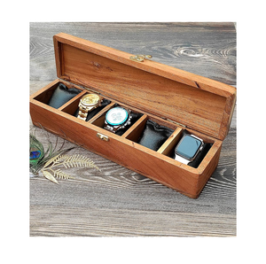 Boîte de rangement pour montres en bois, 3 pièces, avec couvercle en acrylique, design exceptionnel, organiseur de montres de luxe, artisanat. - Product Image 5