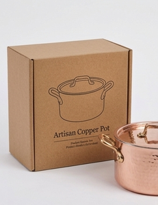 Artisanal Hammered Round <b>Copper</b> Tone Casserole with Handles Ideal for Serving and Hot Food Storage in Restaurant Hotels Wedding - Product Image 6