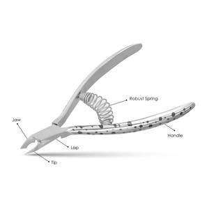 Coupe-ongles professionnel en acier inoxydable, lame droite, pointe acérée, pour doigts d'adultes, design simple - Product Image 2