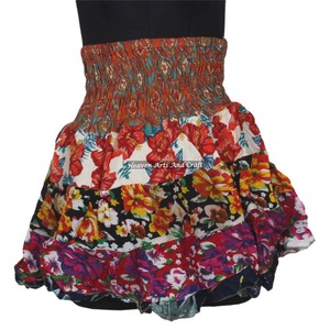 New Gypsy Indian Mini <b>Skirt</b> Boho Stylish Patch Cotton Summer Work Festival Wear with Printed Rara Hippy Mini Sexy Apparels - Product Image 4