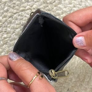 Real Handmade Hair on Hide Fur Leather Coin Change Purse Oval Credit Card <b>Holder</b> Case Western Stylish Cute Small Oval <b>Wallet</b> - Product Image 6