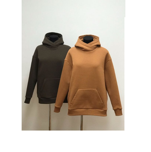 BD Winter Season Wholesale Custom Logo Cotton Women's <b>Long</b> Hoodies <b>Sweatshirts</b> Custom Crop Blanks Clothing with Front Logos - Product Image 1